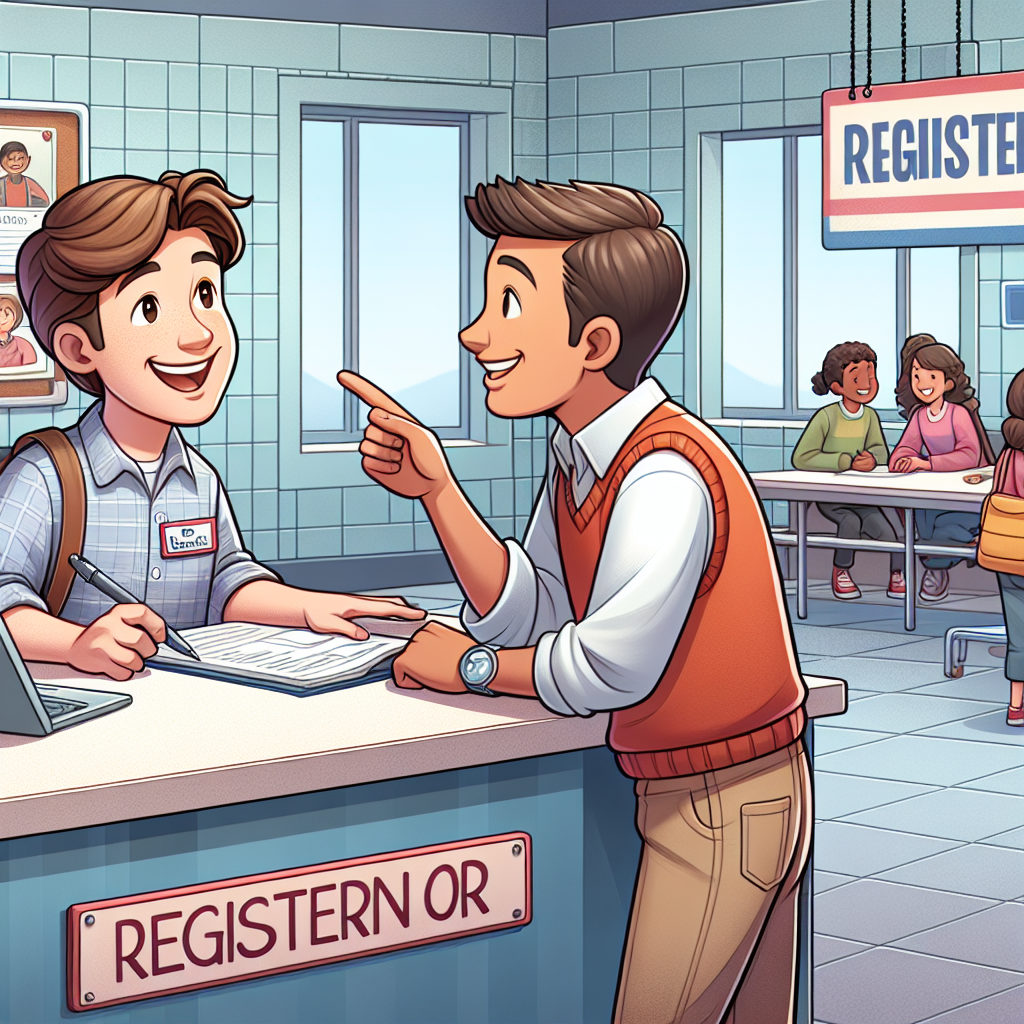 授業登録の英語ロールプレイ練習