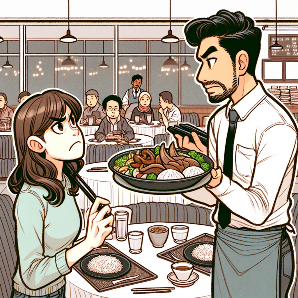 英语用餐抱怨对话角色扮演练习