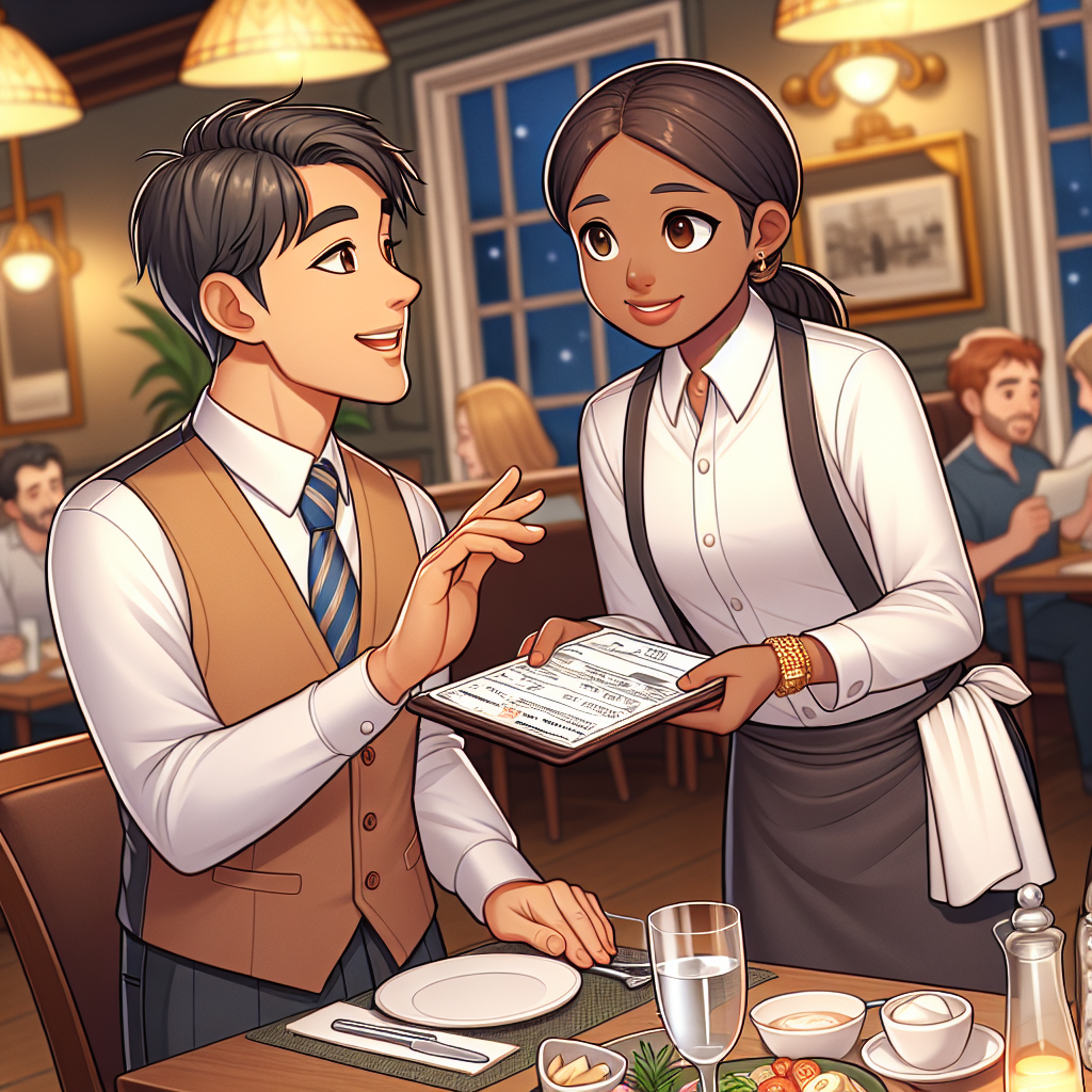   Asking for the bill  Roleplay Conversations in English