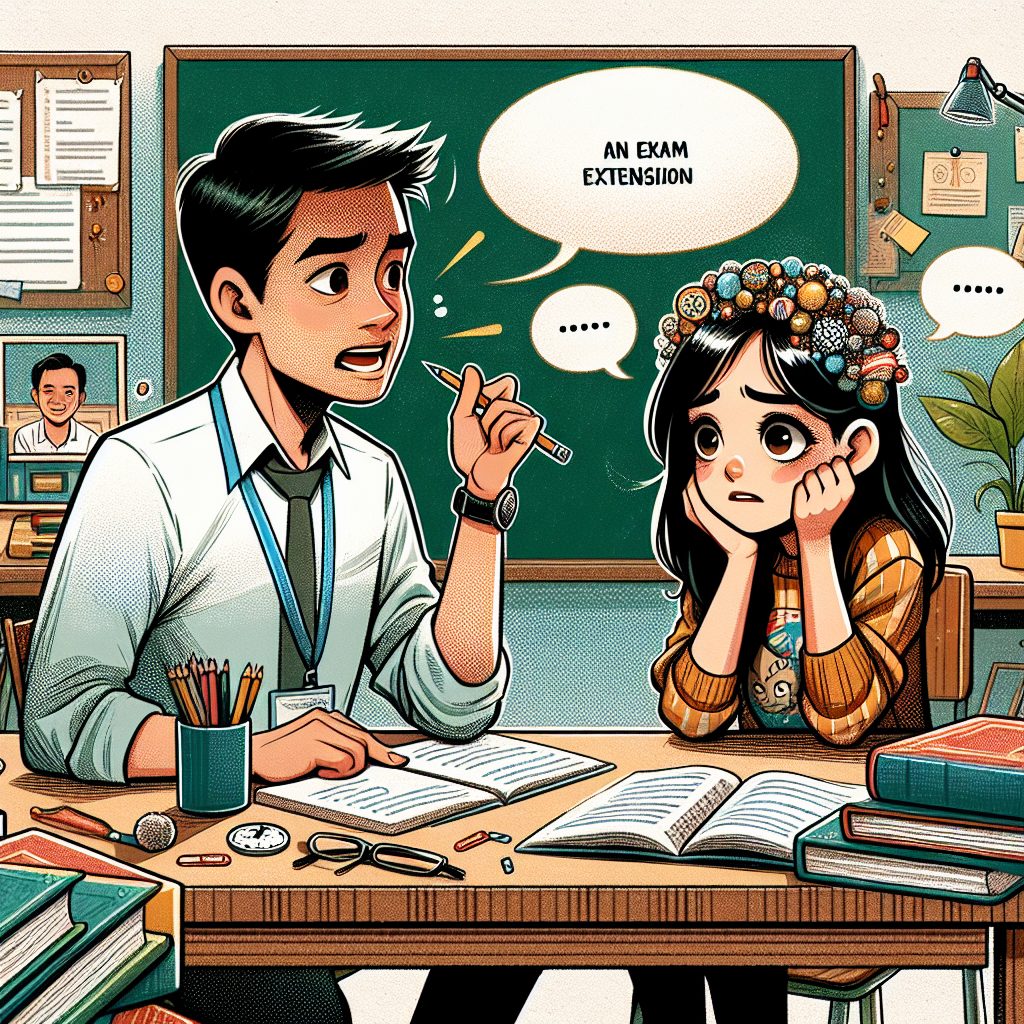 Englisch üben: Prüfungsaufschub anfragen