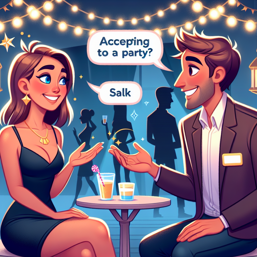 نقش بازی پذیرش دعوت به مهمانی انگلیسی
