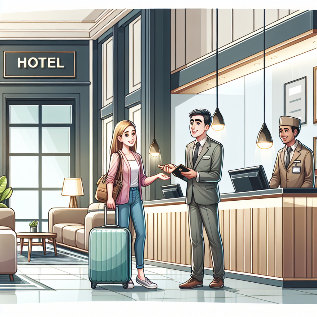 Incheckrollenspel Engels oefenen