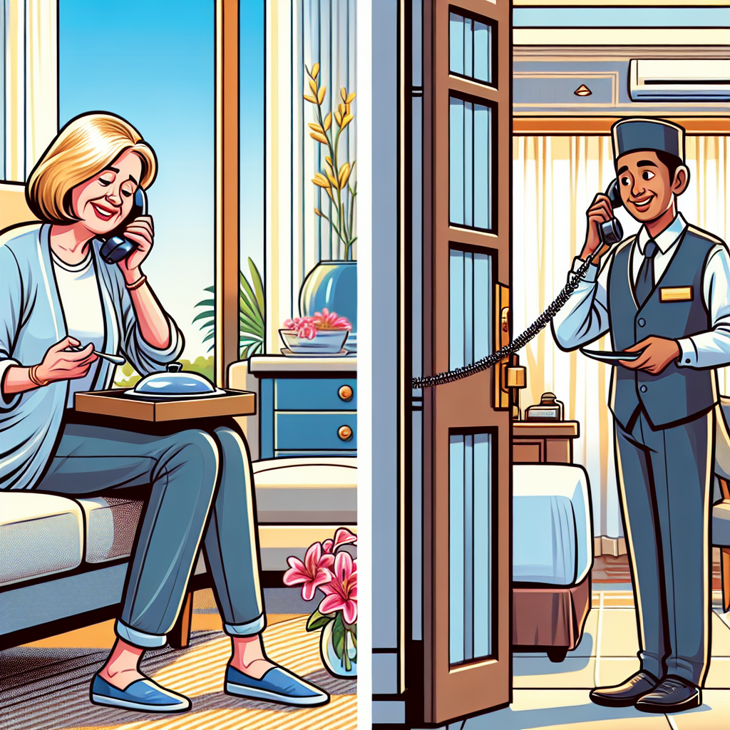 영어 룸 서비스 대화 연습하기