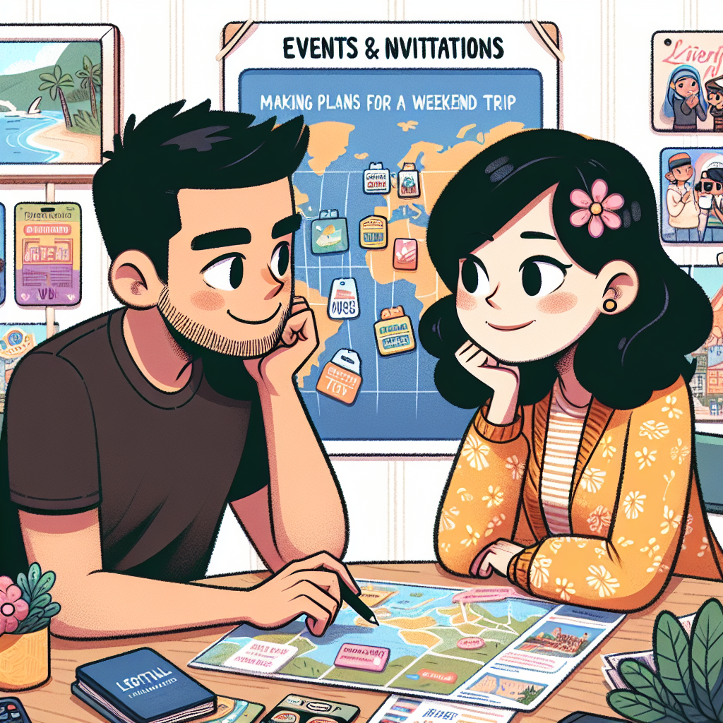 주말 여행 계획 영어 회화 연습하기