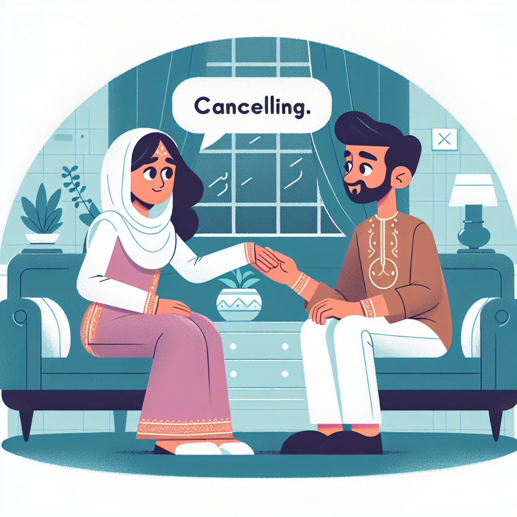 كيفية إلغاء خطة بأدب بالإنجليزية