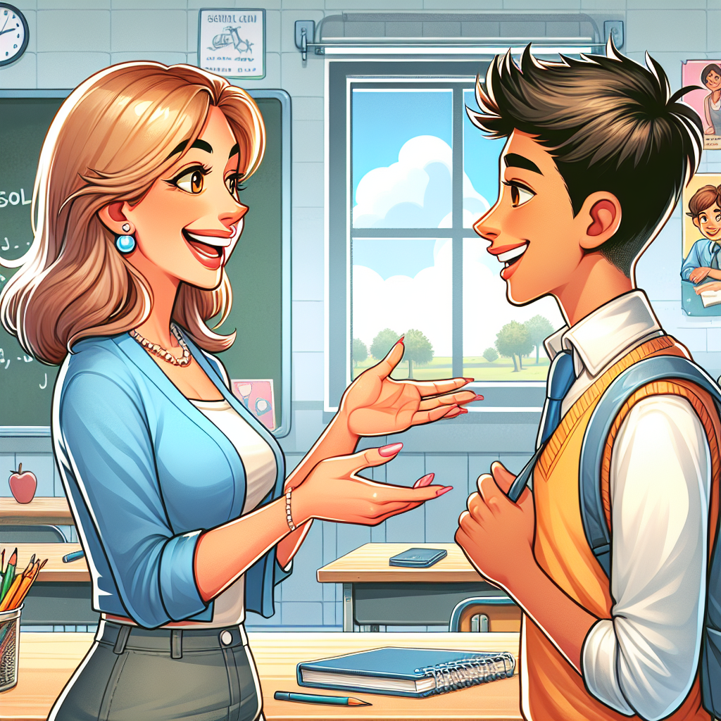 Pratiquer l'anglais: dialogue avec un professeur