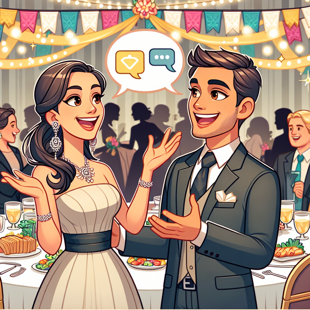 كيفية الدردشة في زفاف أو مؤتمر بالإنجليزية