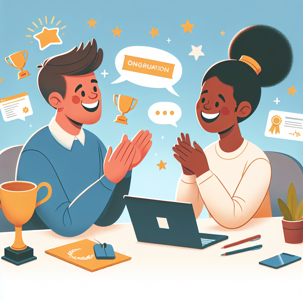 Leer vreugde uitdrukken over succes in het Engels