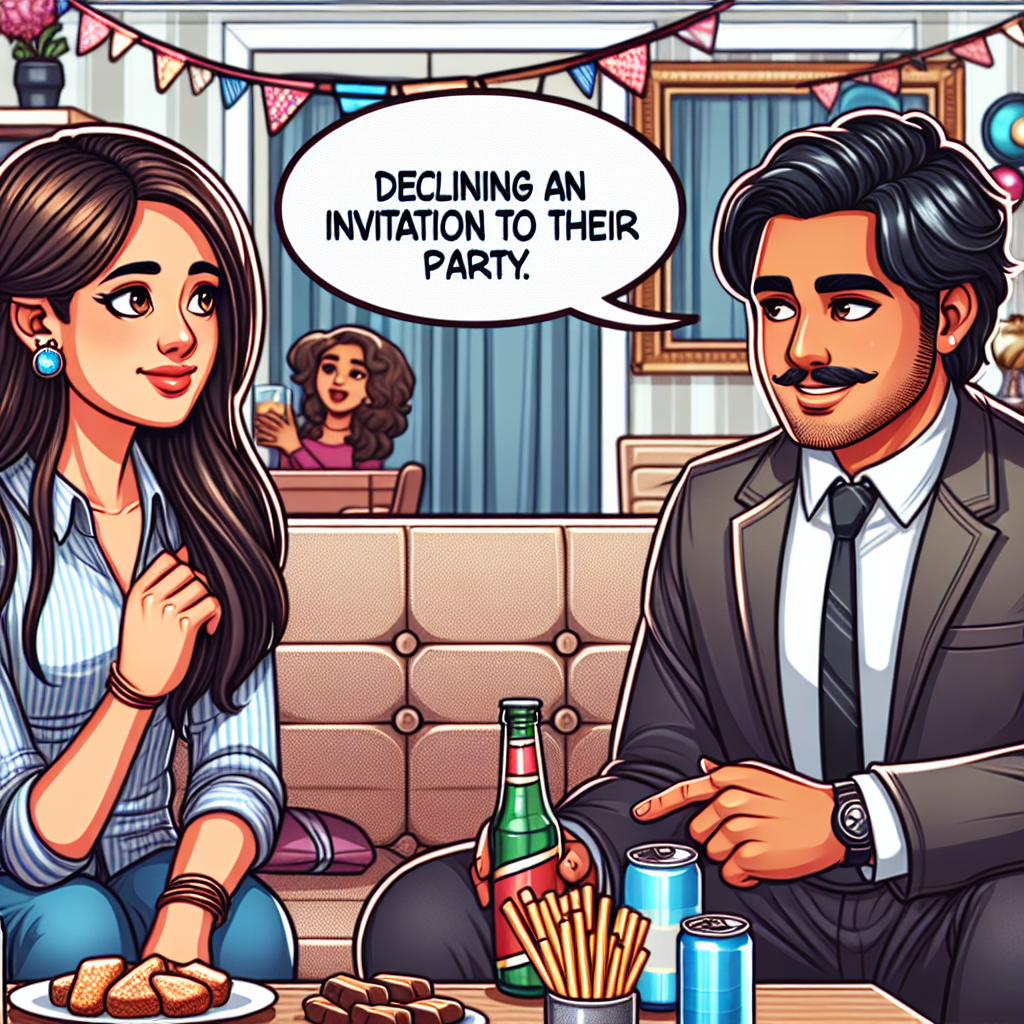파티 초대 거절 영어 롤플레이 연습