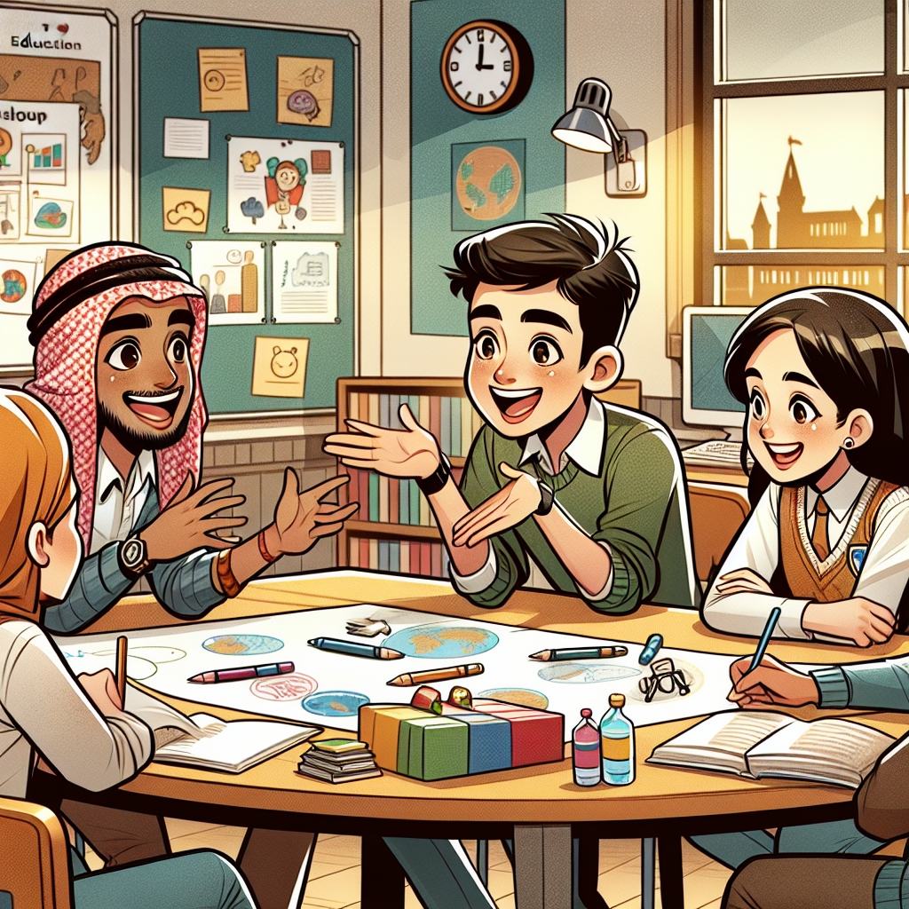 Engels Rollenspel Groepsvergadering Oefenen