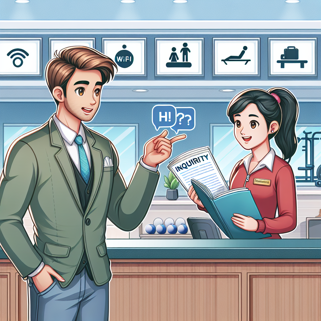   Asking for amenities  Roleplay Conversations in English