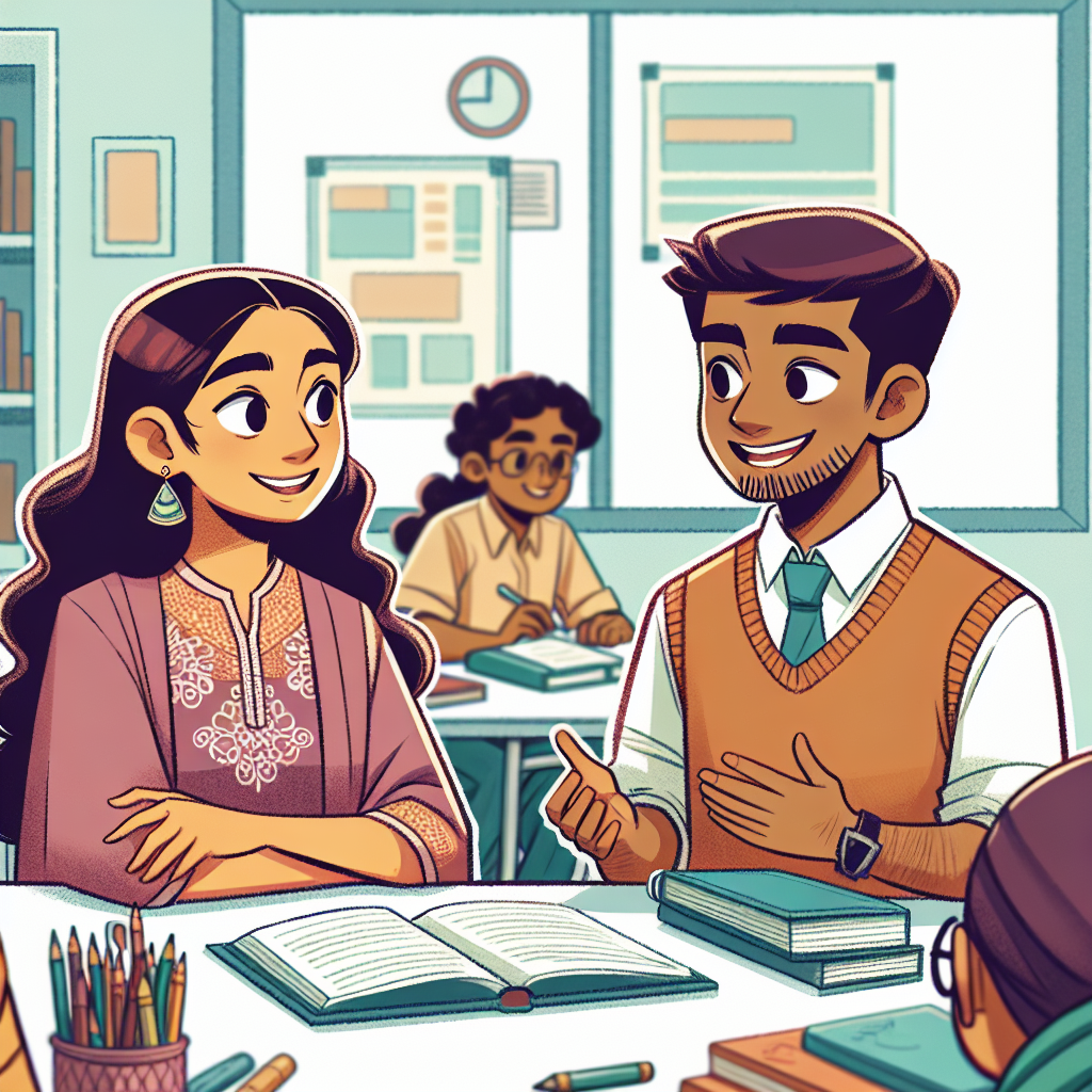 تمثيل أدوار لاجتماع مشروع جماعي بالإنجليزية