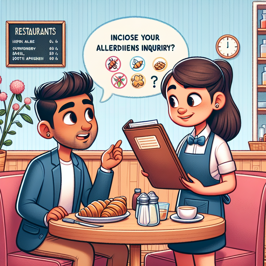Pratiquer l'anglais : questions sur allergies et ingrédients
