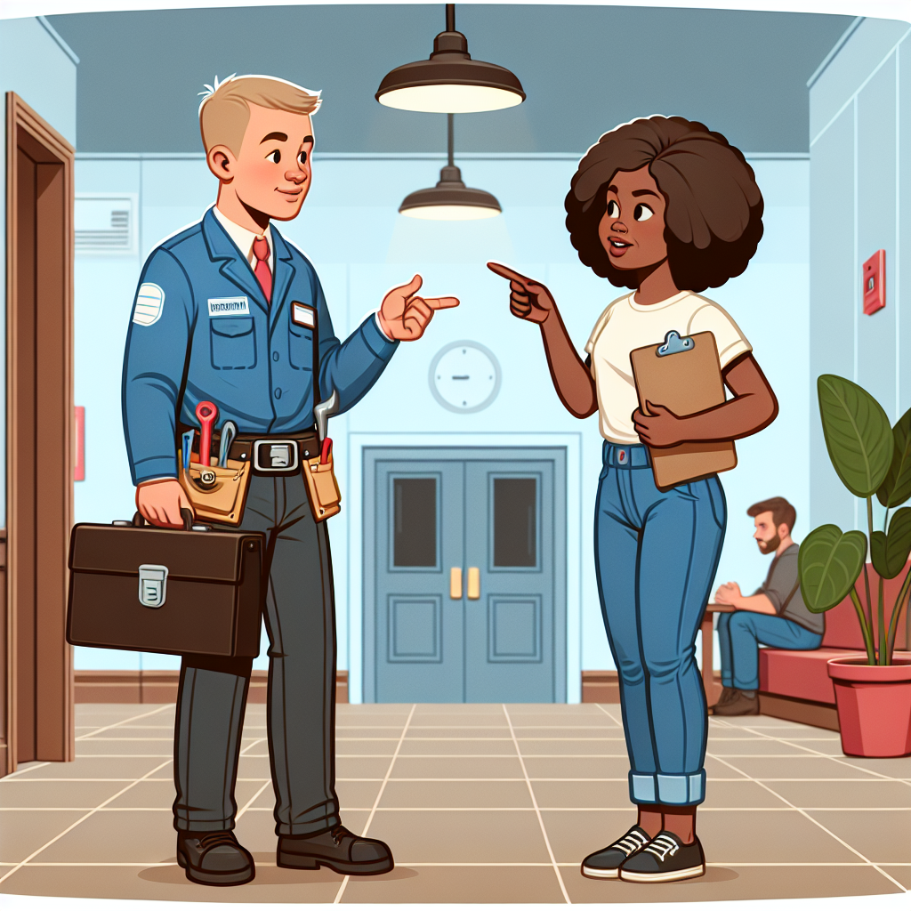 Práctica: Reportar problemas en el edificio en inglés