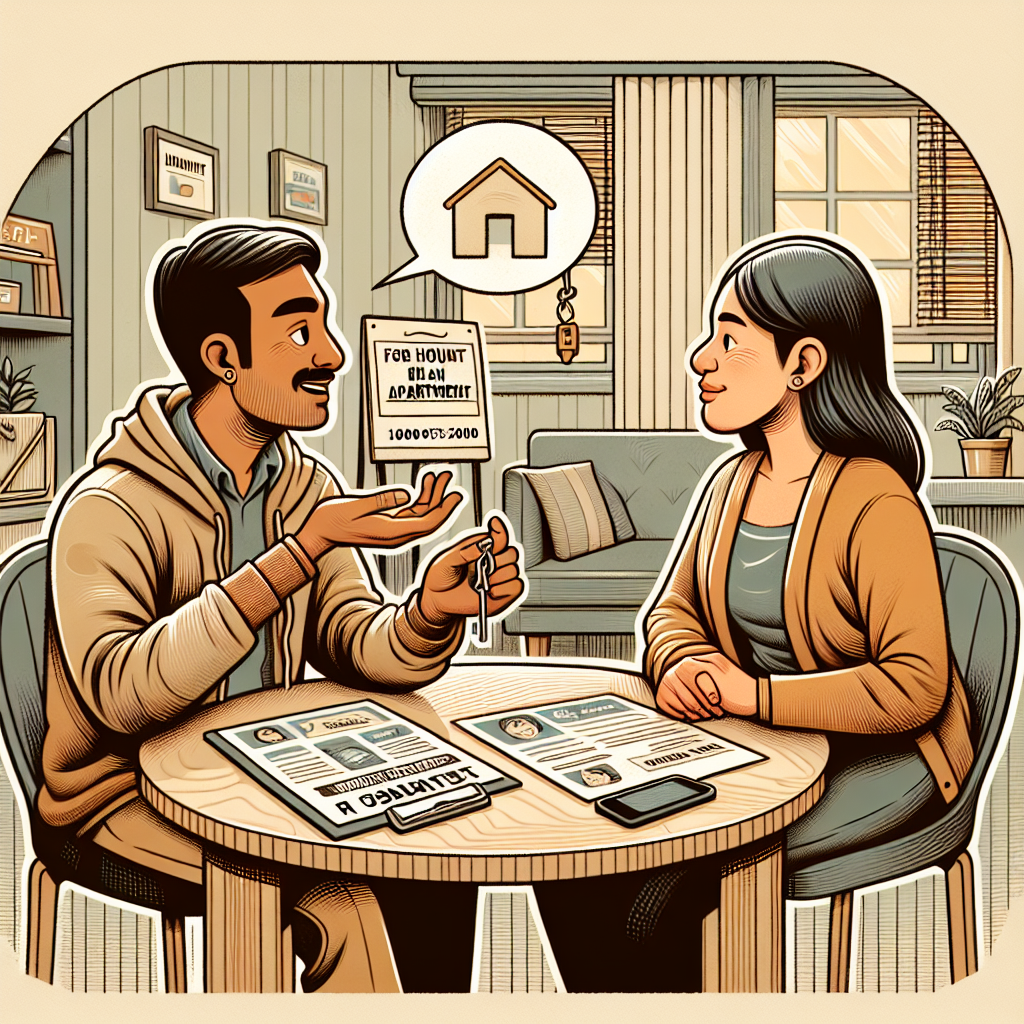 تمرین مکالمه اجاره آپارتمان به انگلیسی