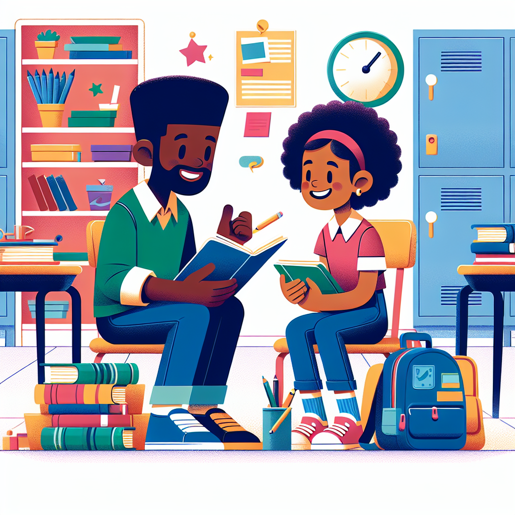 Conversation pour le premier jour d'école en anglais