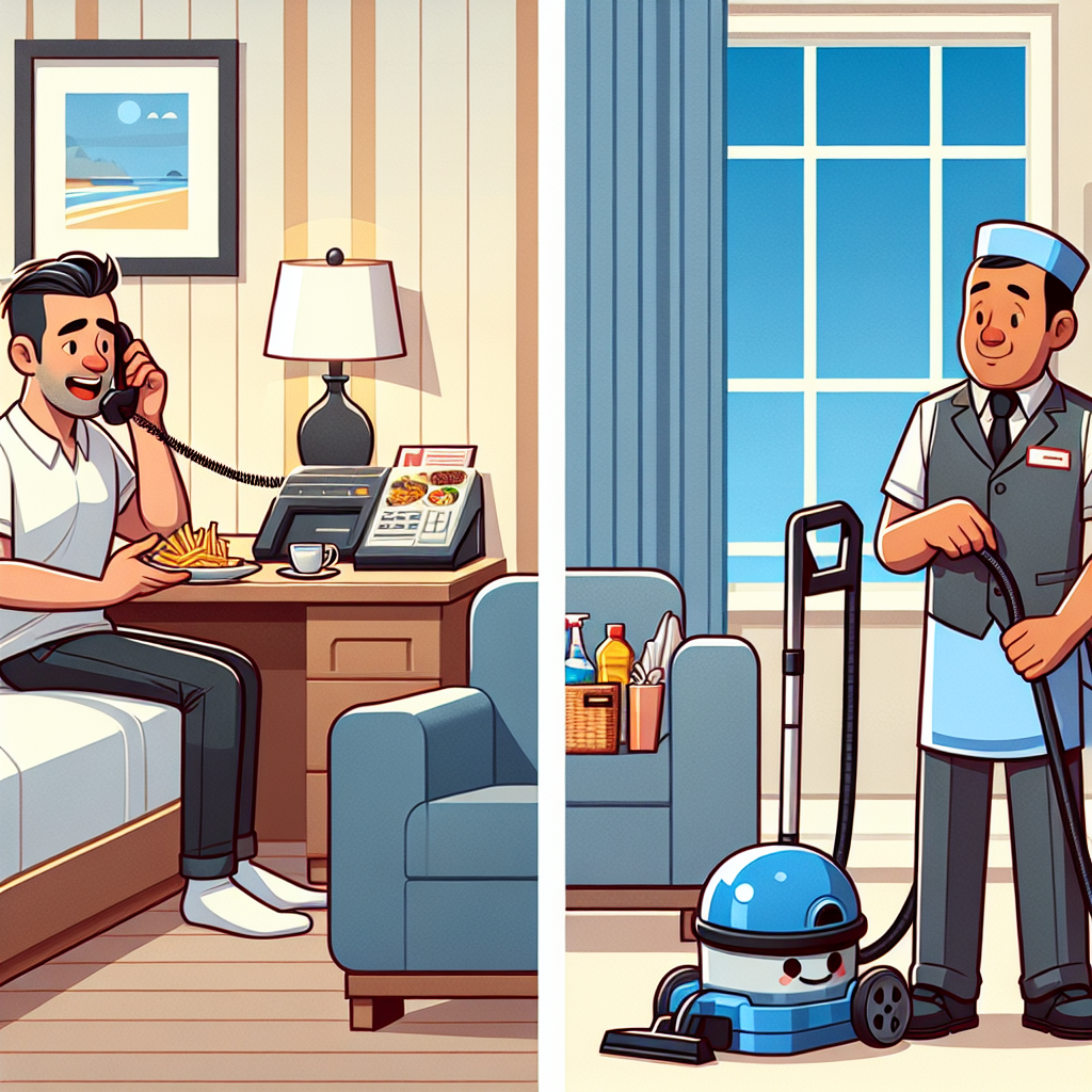 تمثيل حوارات خدمة الغرف لتعلّم الإنجليزية