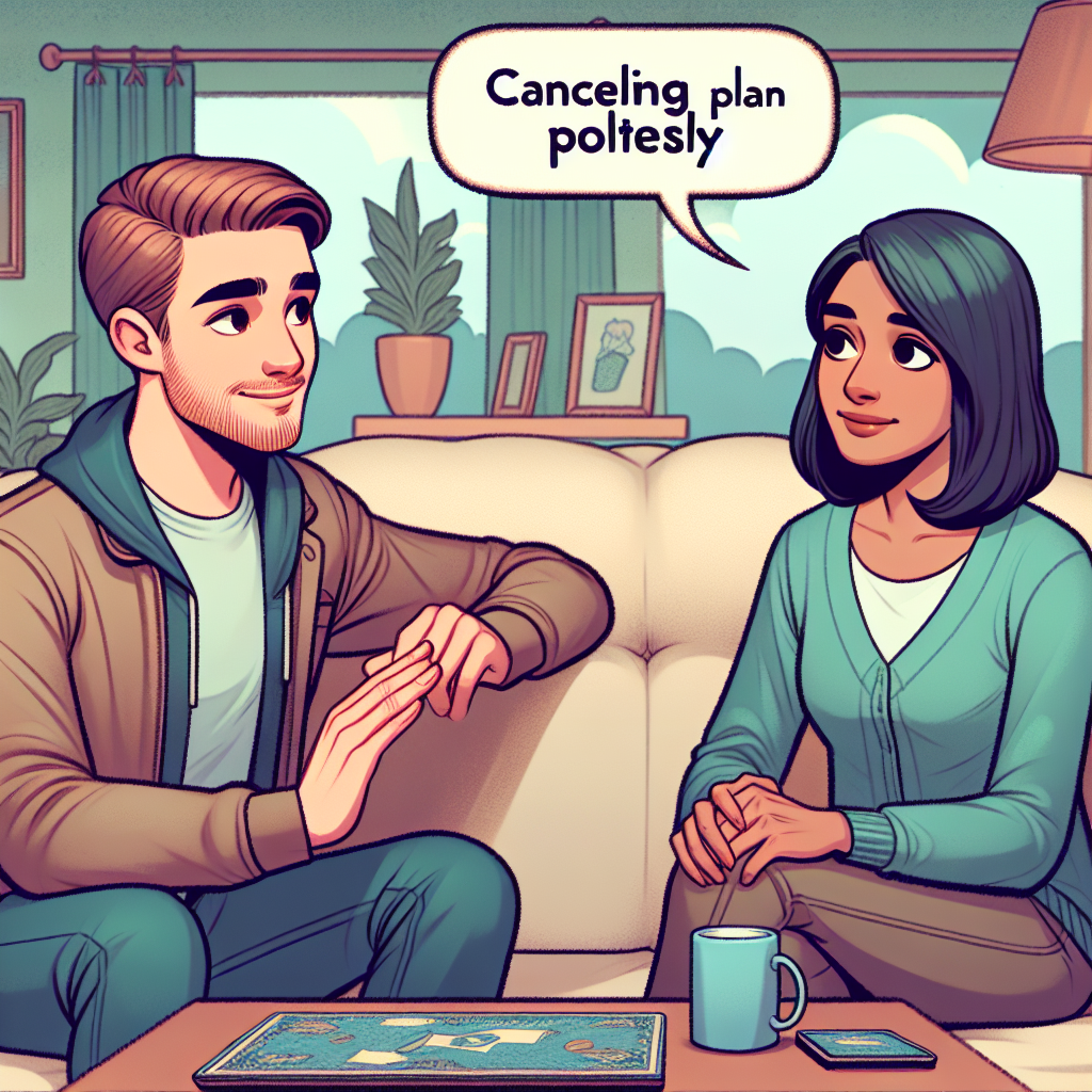 계획 취소 영어 롤플레이 연습