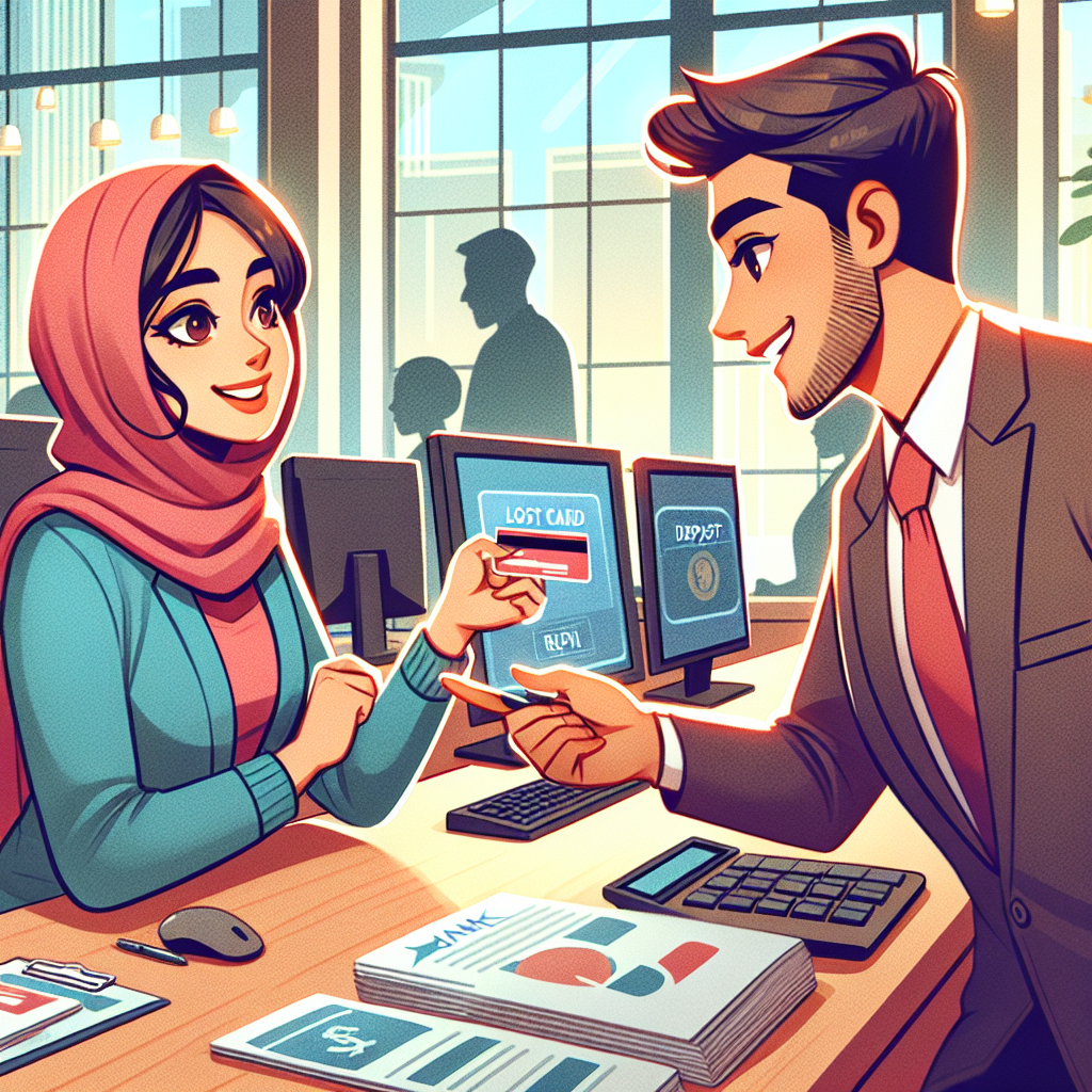 Englisch üben: Verlorene Karte melden