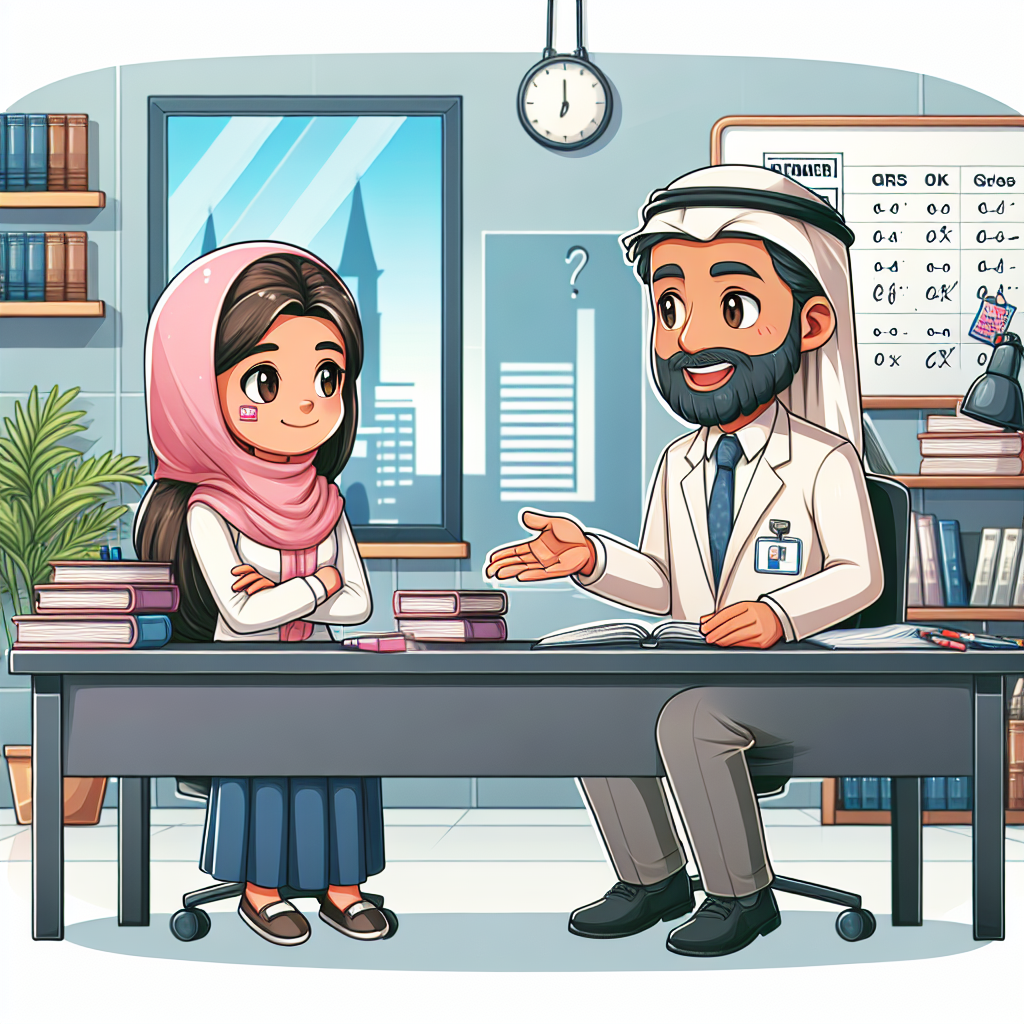 교수님과 성적에 대한 영어 대화 연습