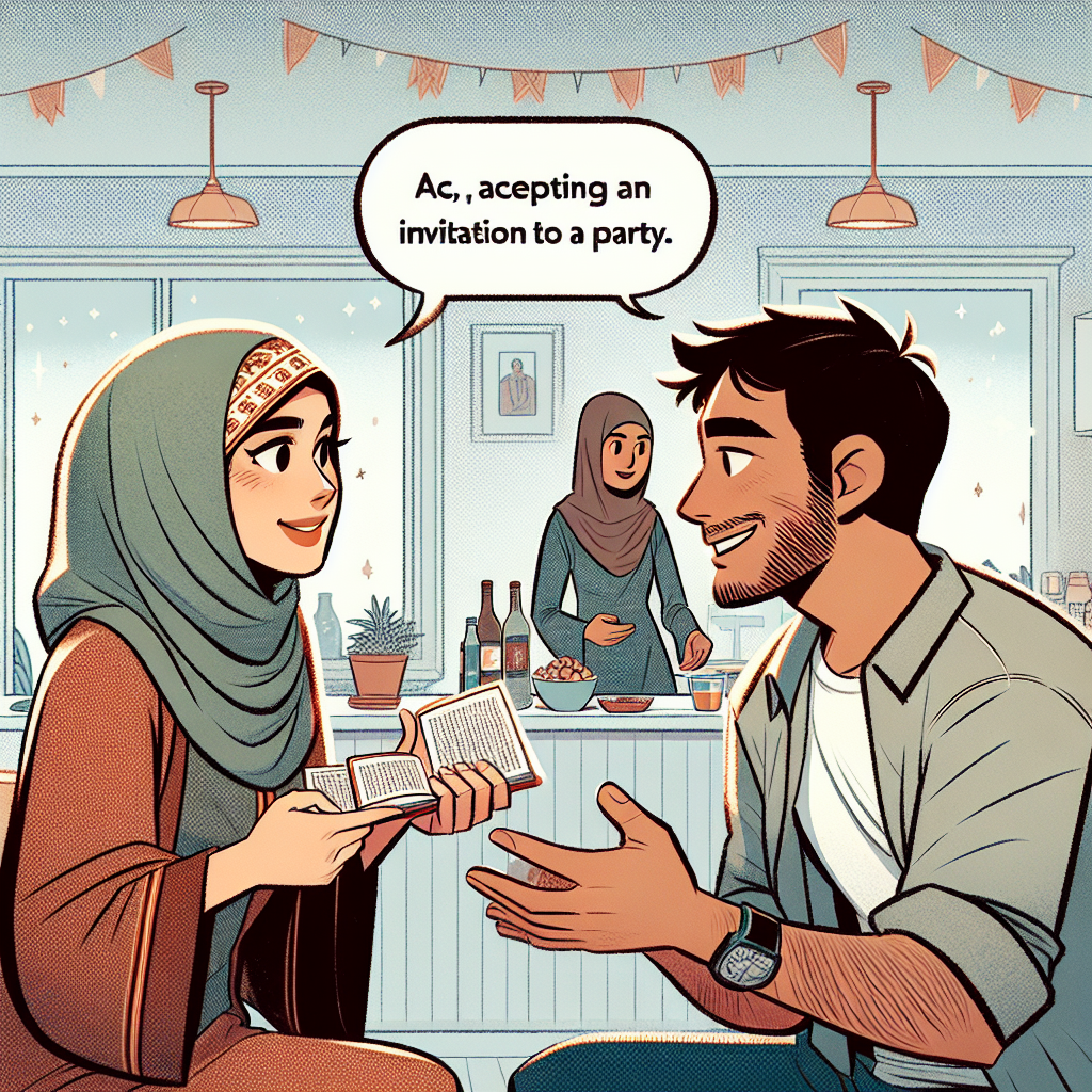 Engels: Uitnodiging voor een feest accepteren