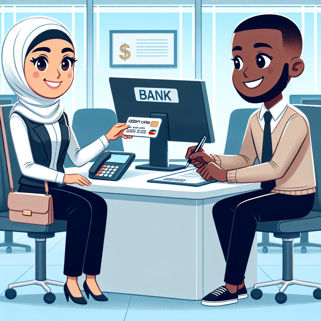 تعلم طلب بطاقة ائتمان بالإنجليزية