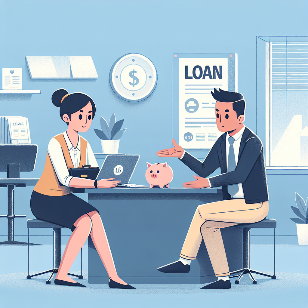 Practicar diálogo sobre préstamos en inglés