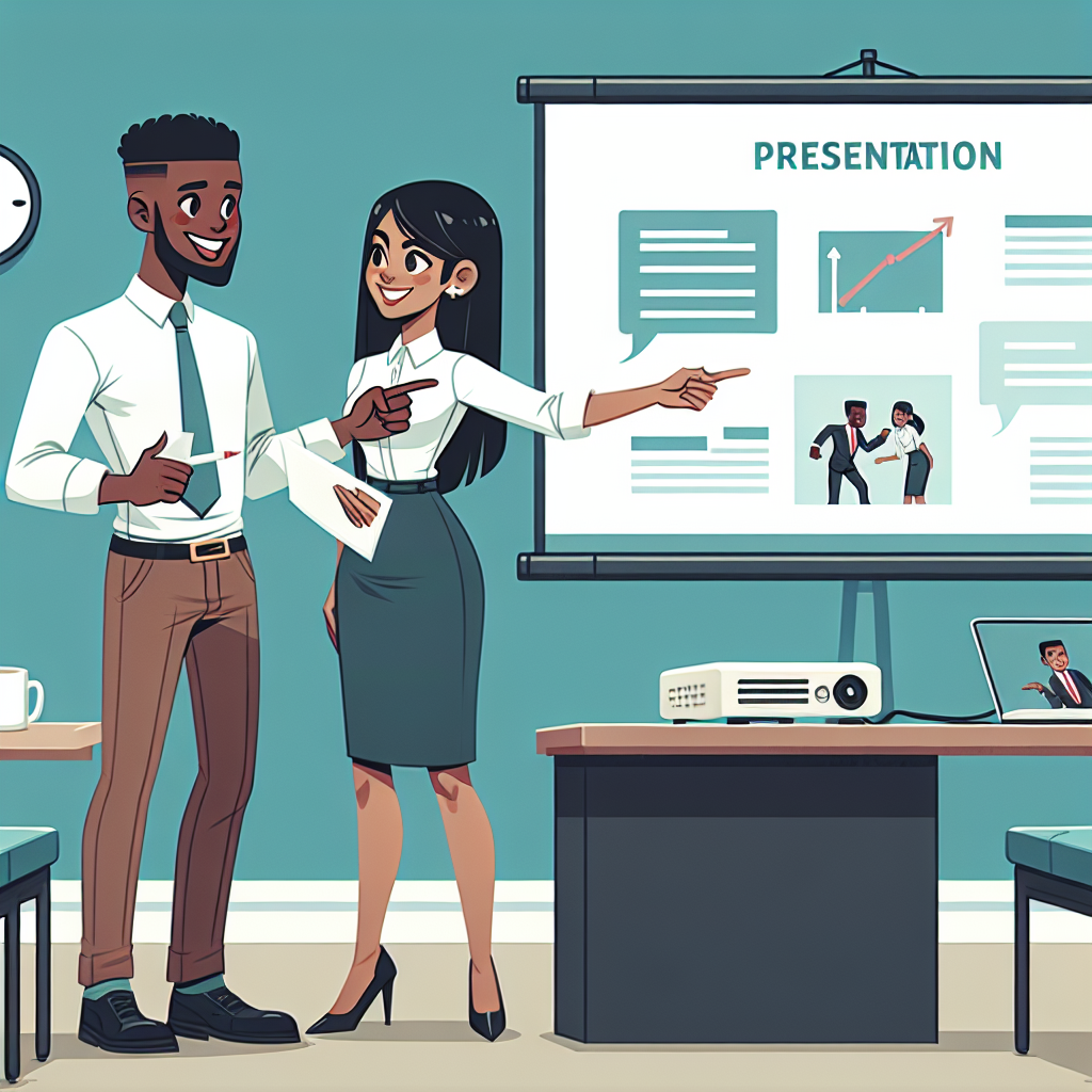 Oefen Engels presentatie rolspel